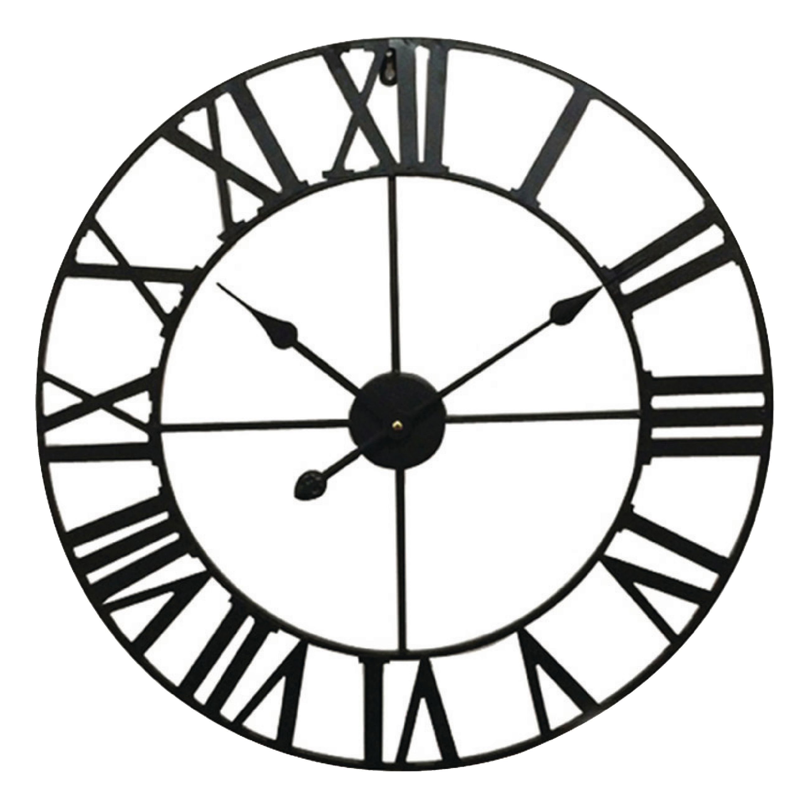 Wall Clock 60 Cm Analogue Black Nedis