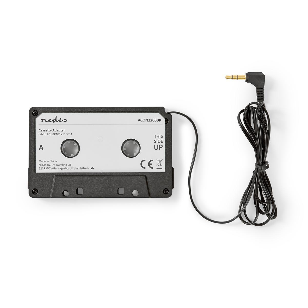Car Audio Aux-Kassetten-Adapter, 3.5 mm, Kabellänge: 1.00 m