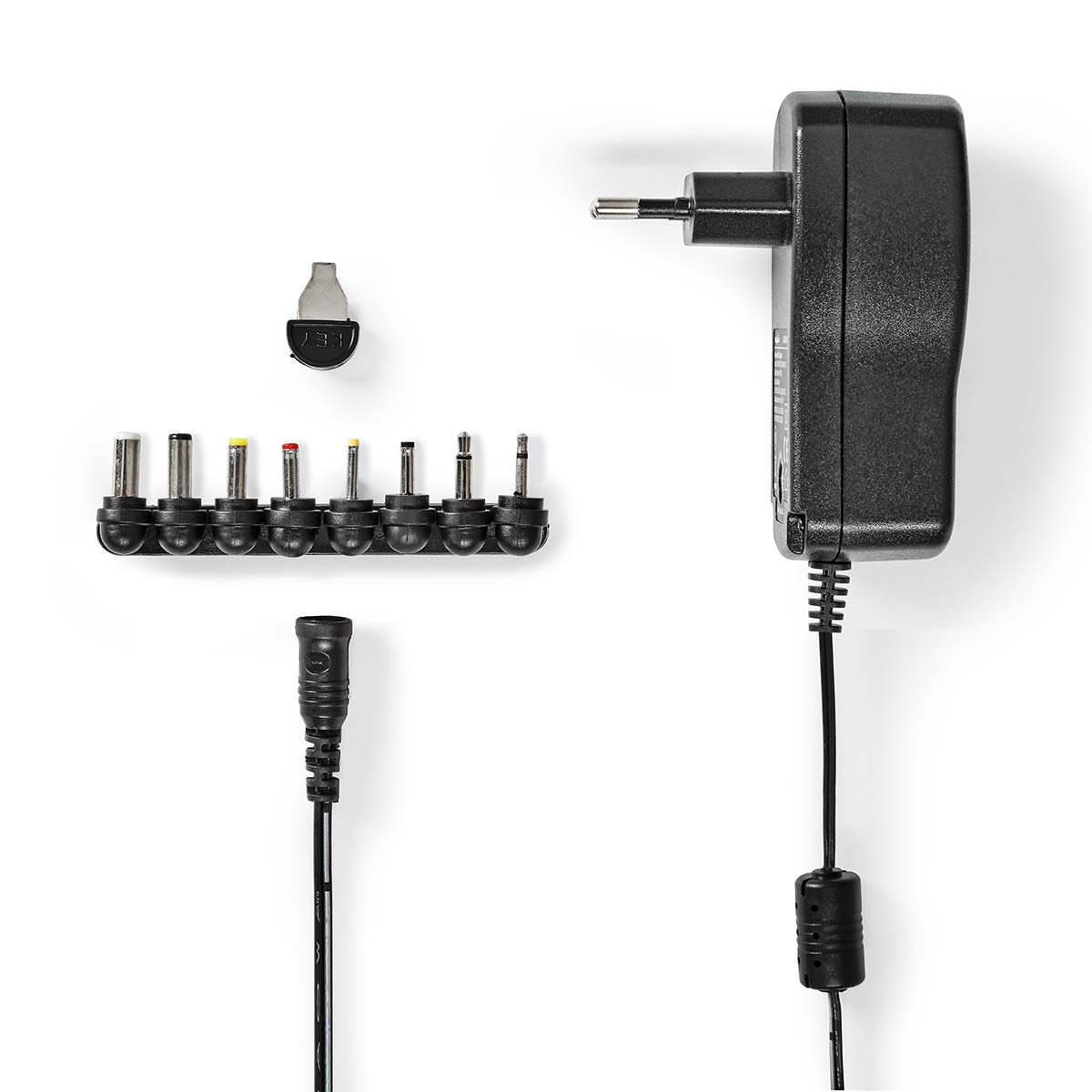 Universal AC Power Adapter, 18 W, 3 - 12 V DC, 1.10 m