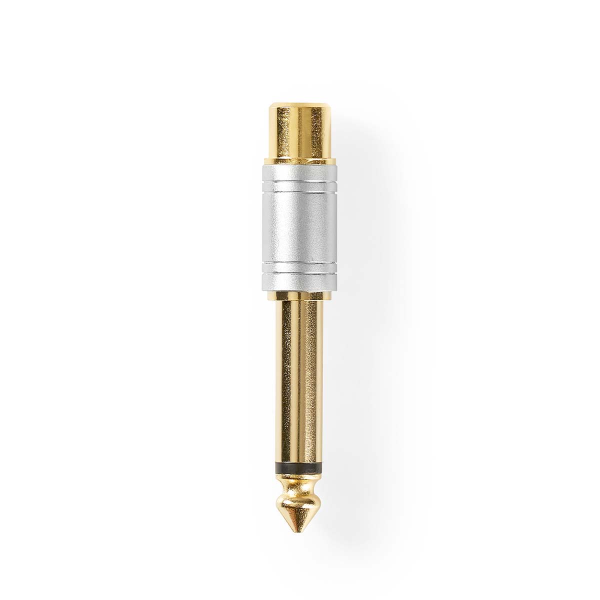 HQ 6.33mm Jack Mono Male to RCA Adapter 24K gold plated adapter