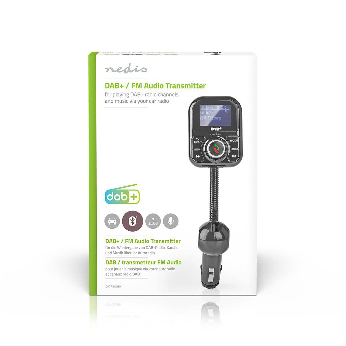Rudyard Kipling horizon Ongehoorzaamheid FM-Audiotransmitter voor Auto | Zwanenhals | Handsfree bellen | 1.4 " |  LCD-Scherm | Bluetooth