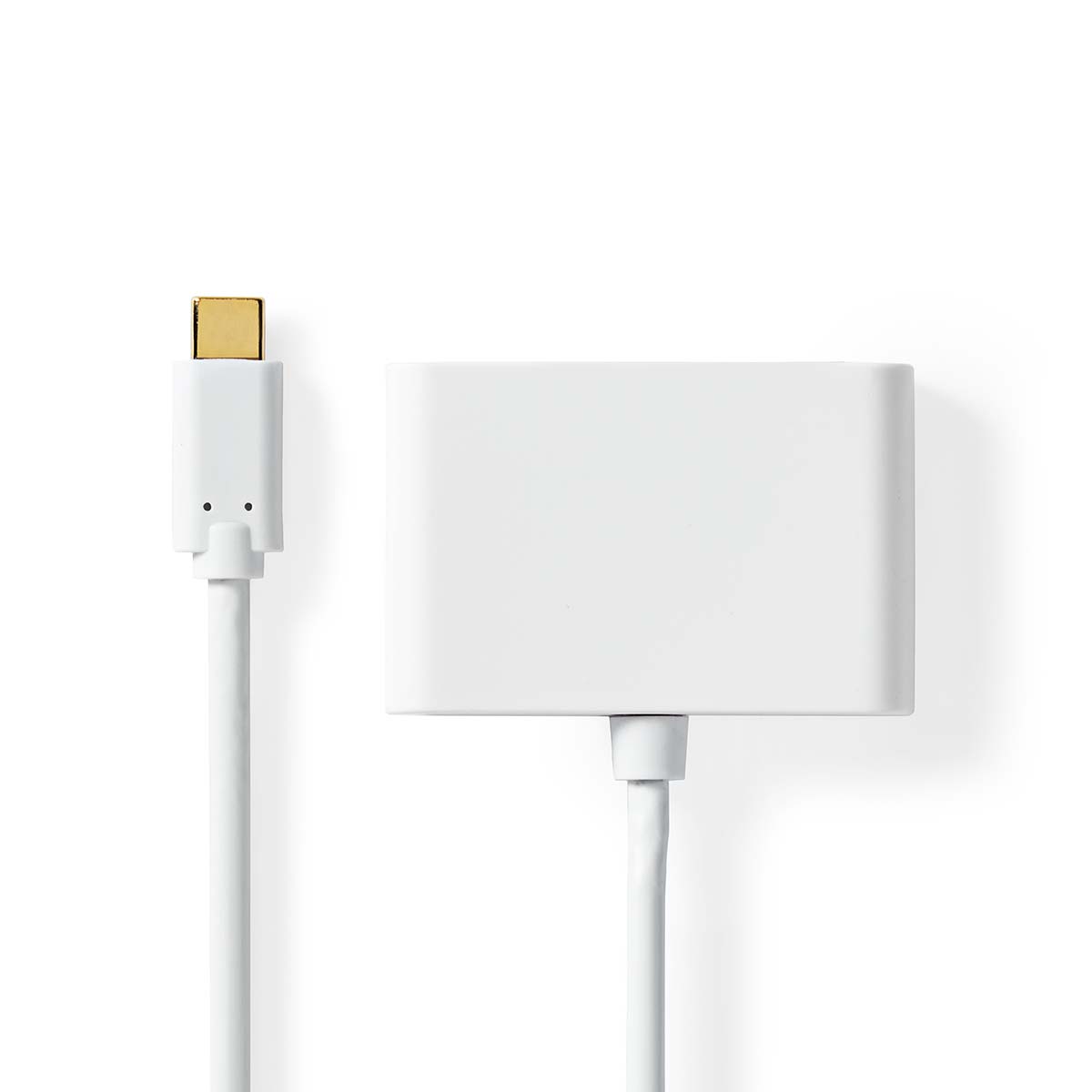 USB Multi-Port Adapter | USB 3.2 Gen 1 | USB-C™ Male | 2x USB-A | 1000 Mbps | 0.20 m | Round ...