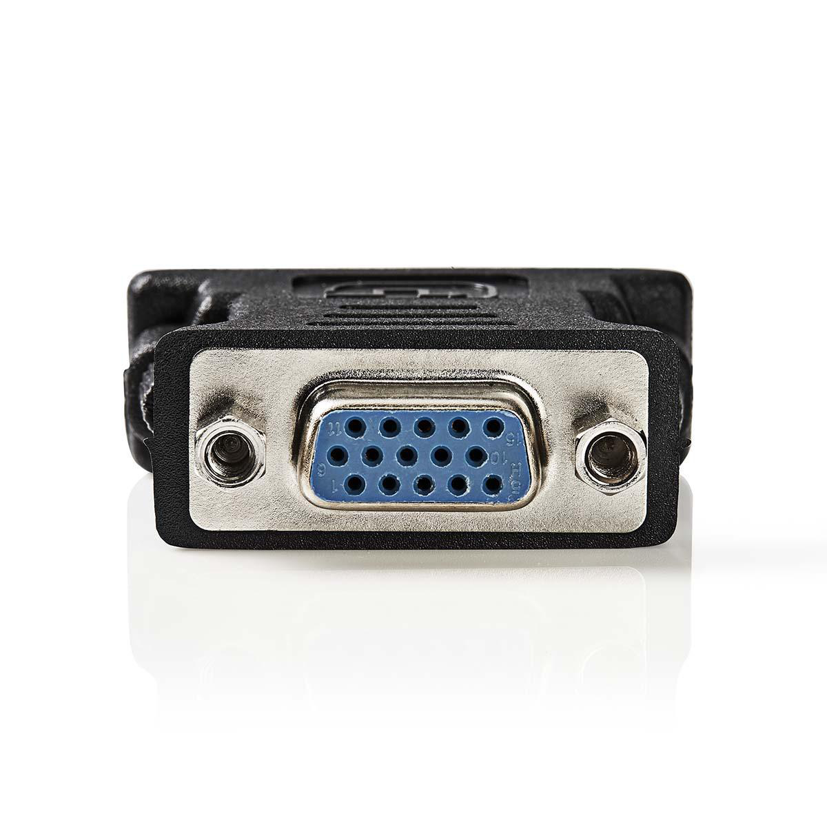 Dvi Adapter Dvi I Pin Male Vga Female Nickel Plated Straight Pvc Black Envelope