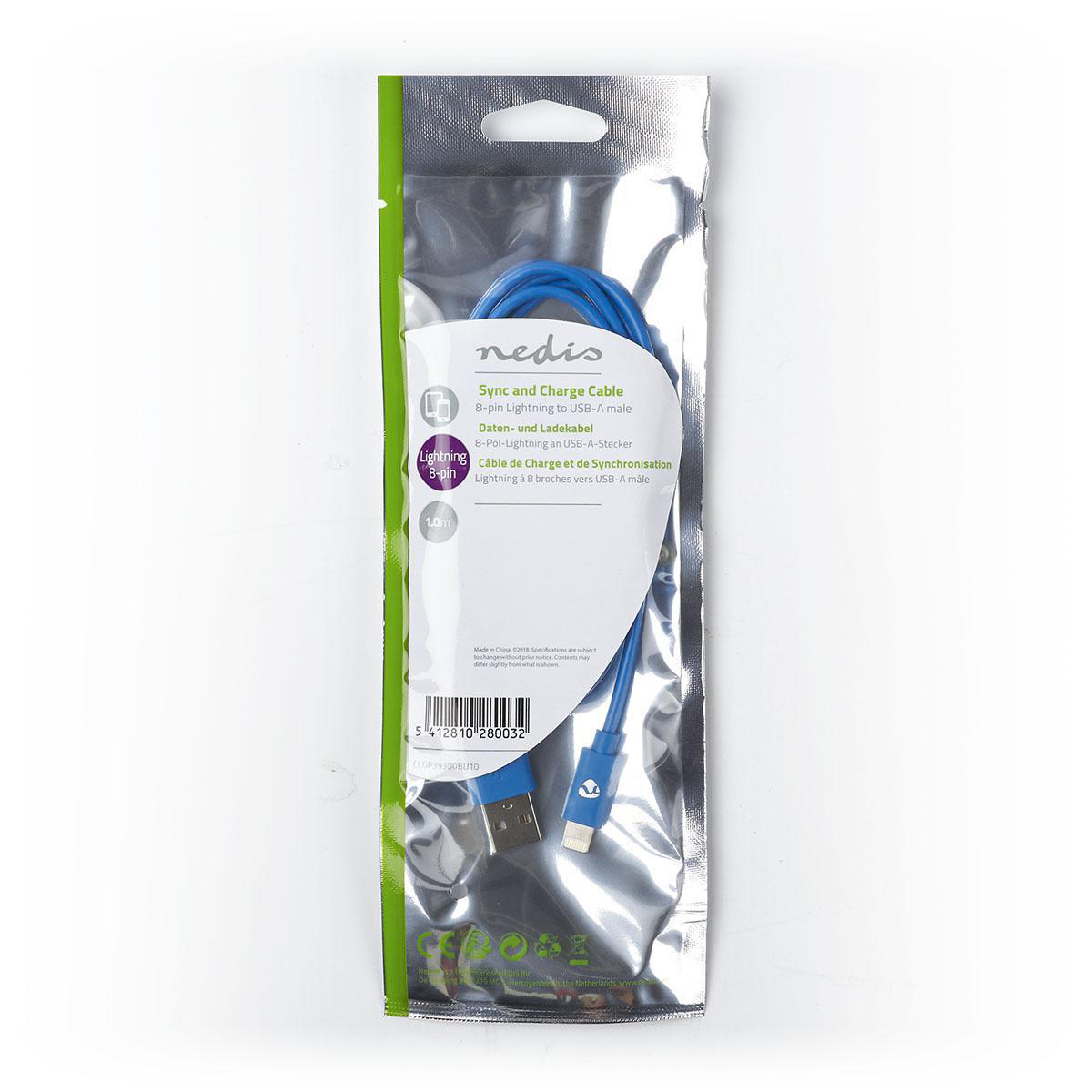 Lightning Cable | USB 2.0 | Apple Lightning 8-Pin | USB-A Male | 480 ...