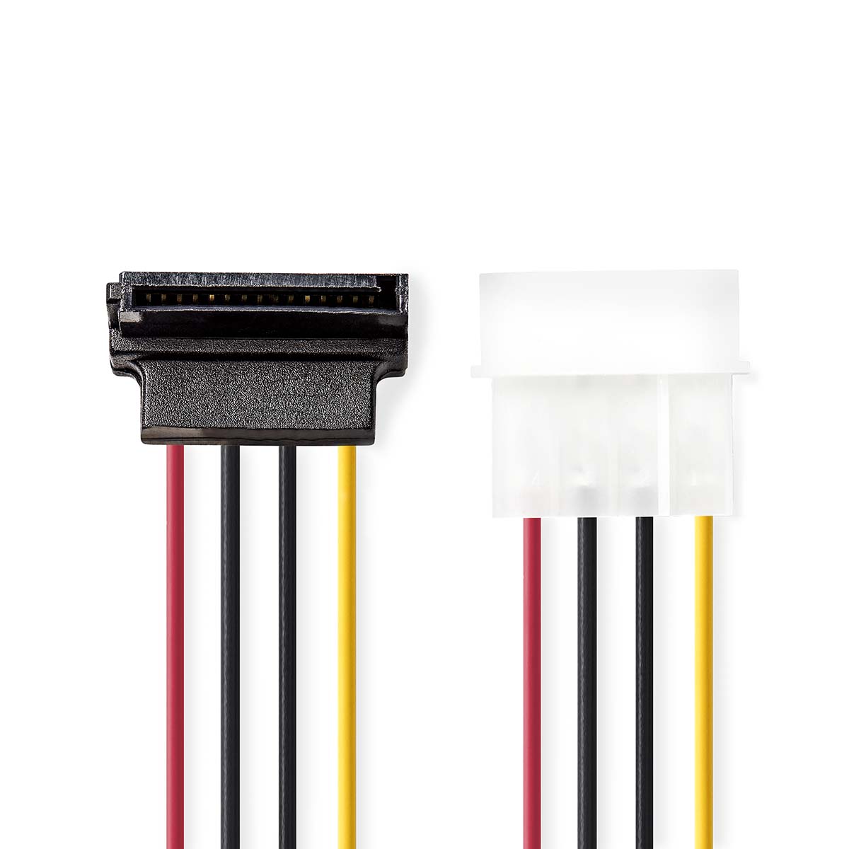 Internal Power Cable Molex Male Sata 15 Pin Female Gold Plated 015 M Round Pvc 5930