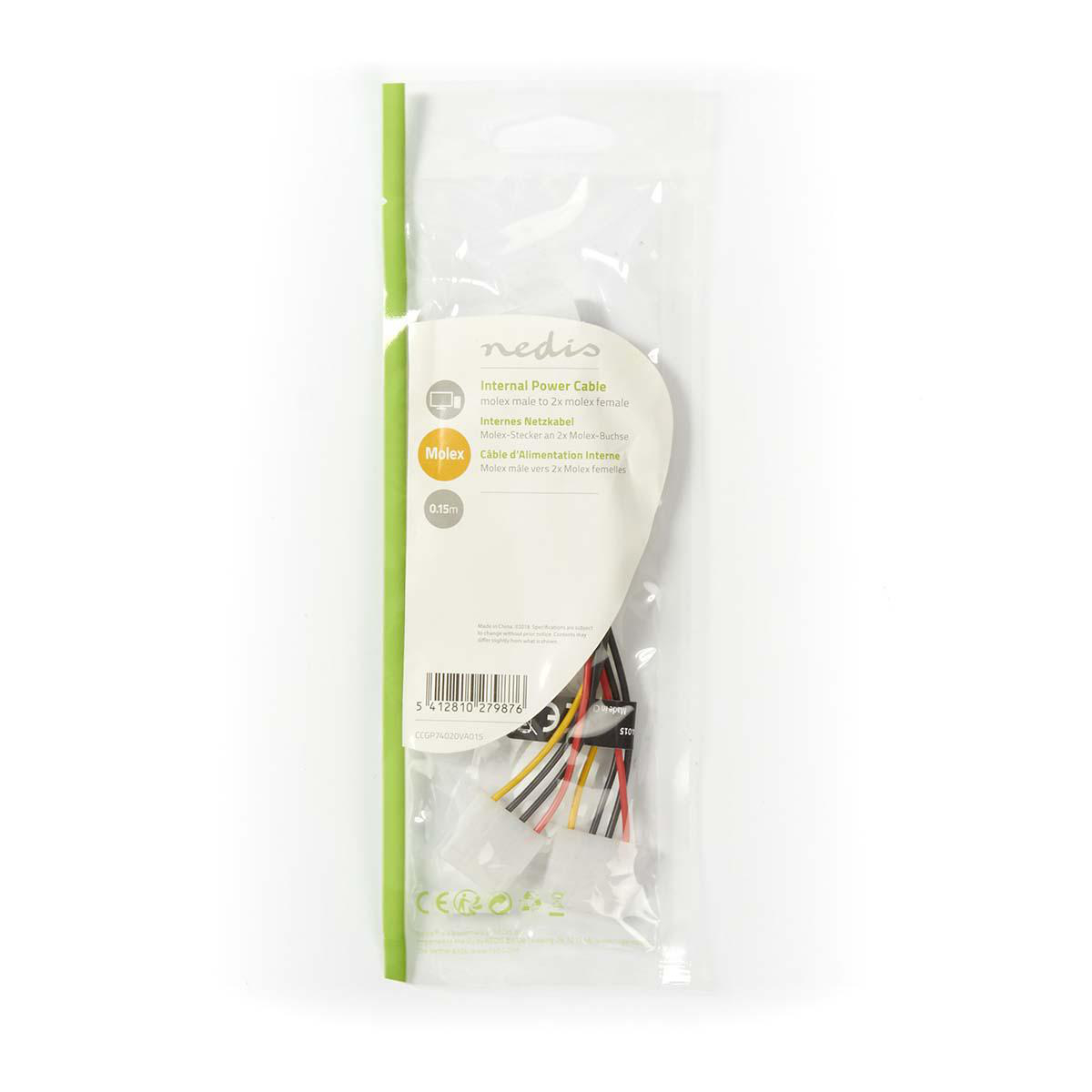 Internal Power Cable Molex Male X Molex Female Gold Plated M Round Pvc Multi