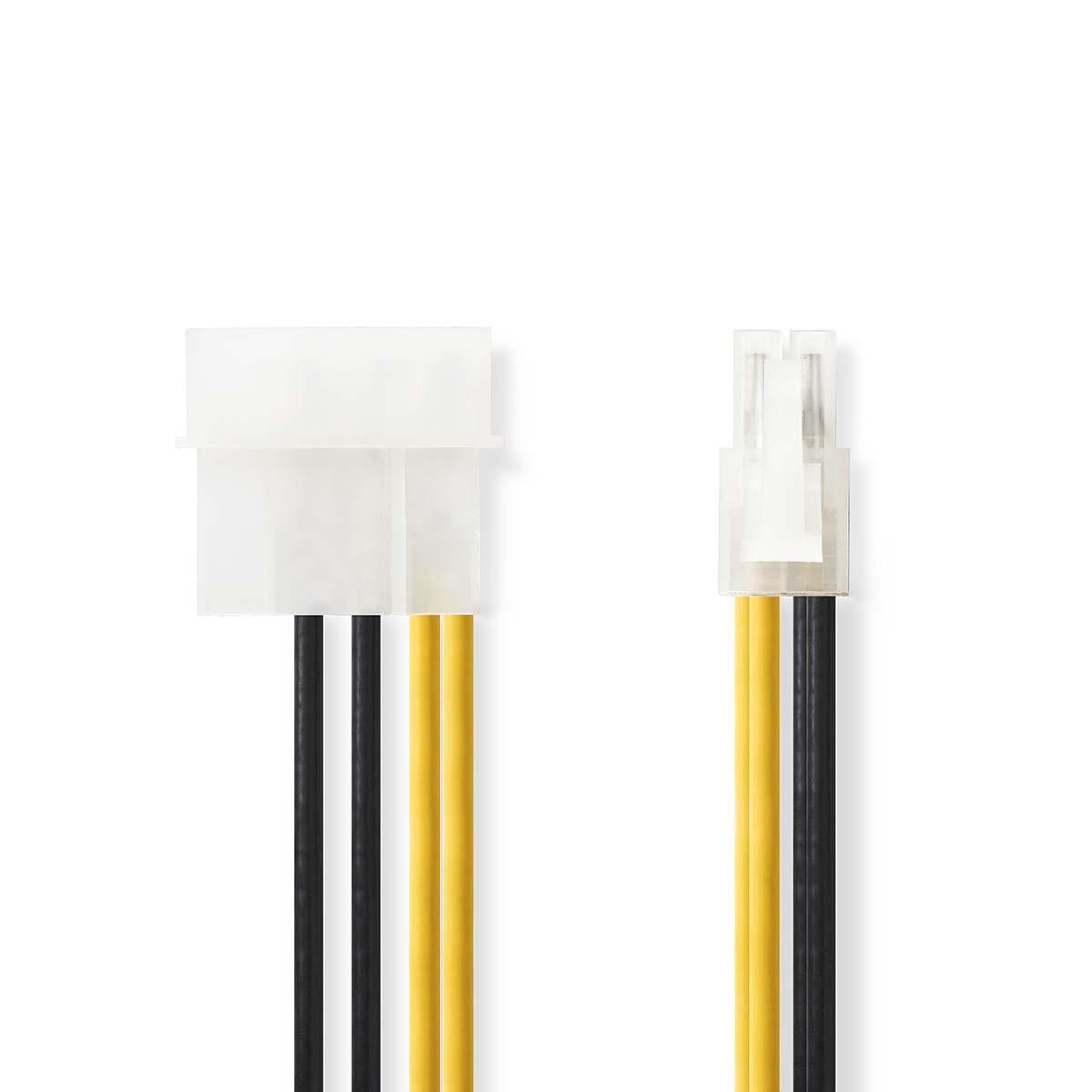 Internal Power Cable P Male Molex Male Gold Plated M Round Pvc Black