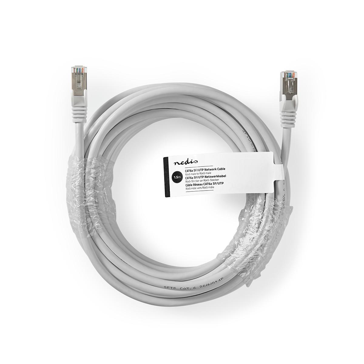 Cat A Cable Sf Utp Rj Male Rj Male M Round Pvc Grey Tag