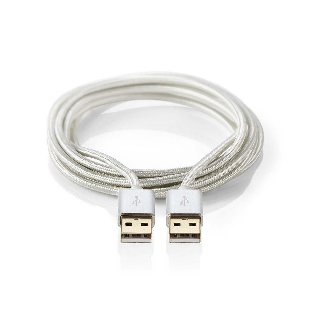 USB-kabel | USB 2.0 | USB-A Han | USB-A Han | 480 Mbps | Gull belagt ...