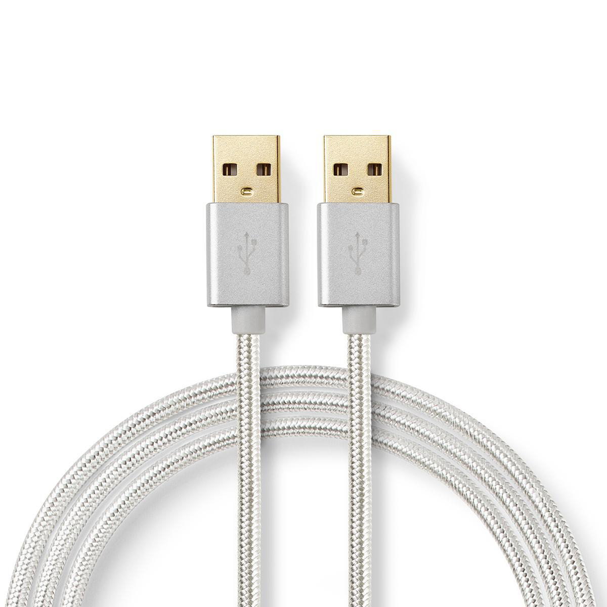 USB-kabel | USB 2.0 | USB-A Han | USB-A Han | 480 Mbps | Gull belagt ...