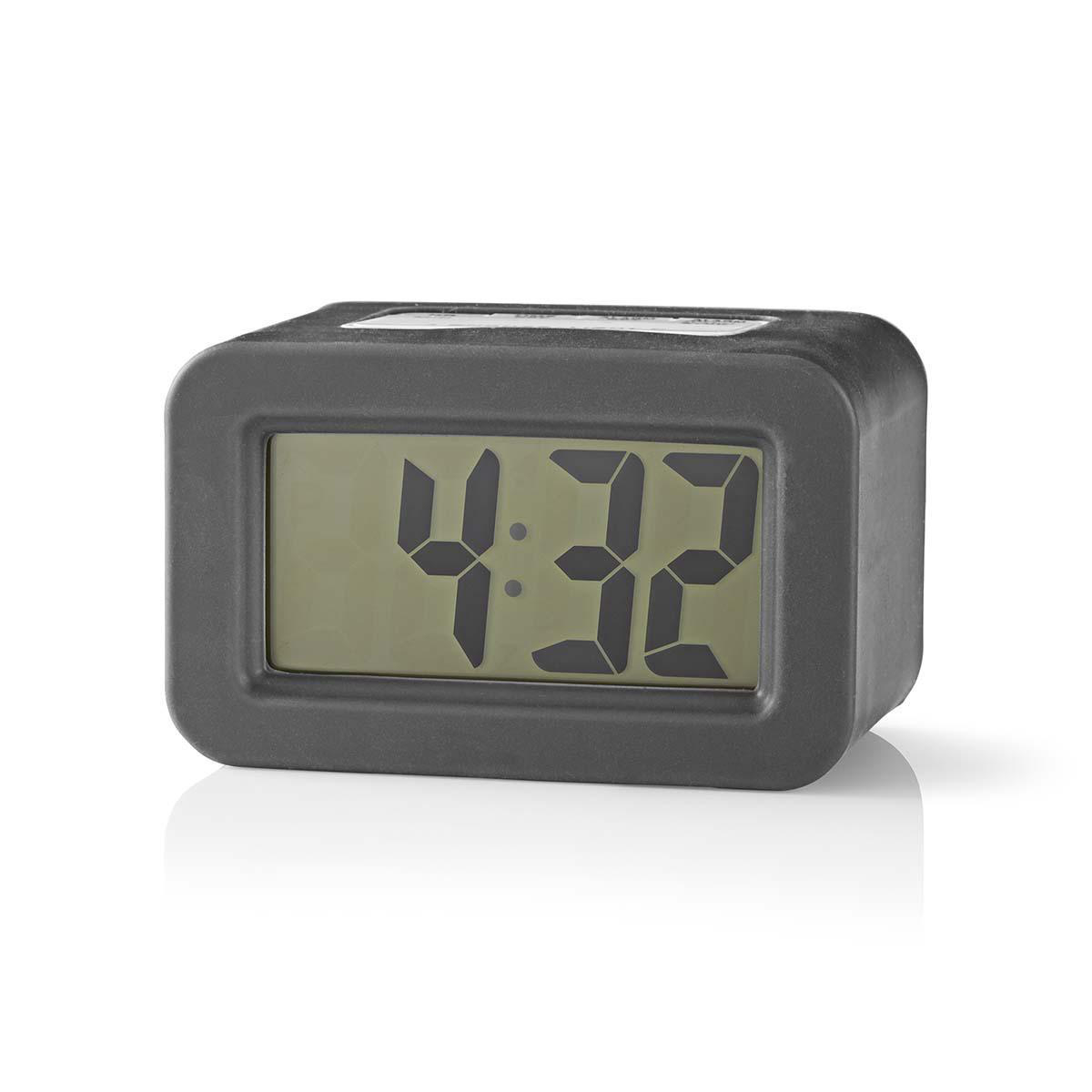 Digital Desk Alarm Clock | Backlight LCD | 3.5 cm | Backlight | Snooze function | No | Grey / White