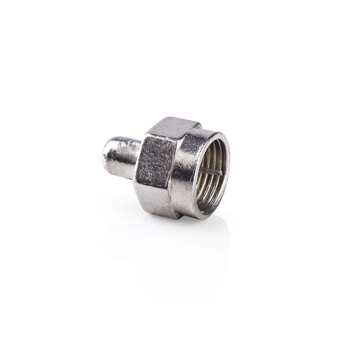 F Connector Terminator Macho Niquelado Ohm Roscado Metal