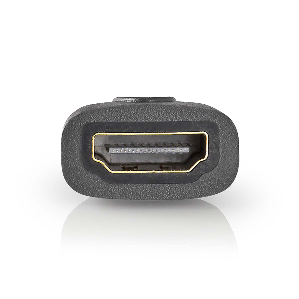 HDMI™ Adapter | HDMI™ Micro Connector | HDMI™ Female | Gold Plated | Straight | ABS | Anthracite ...