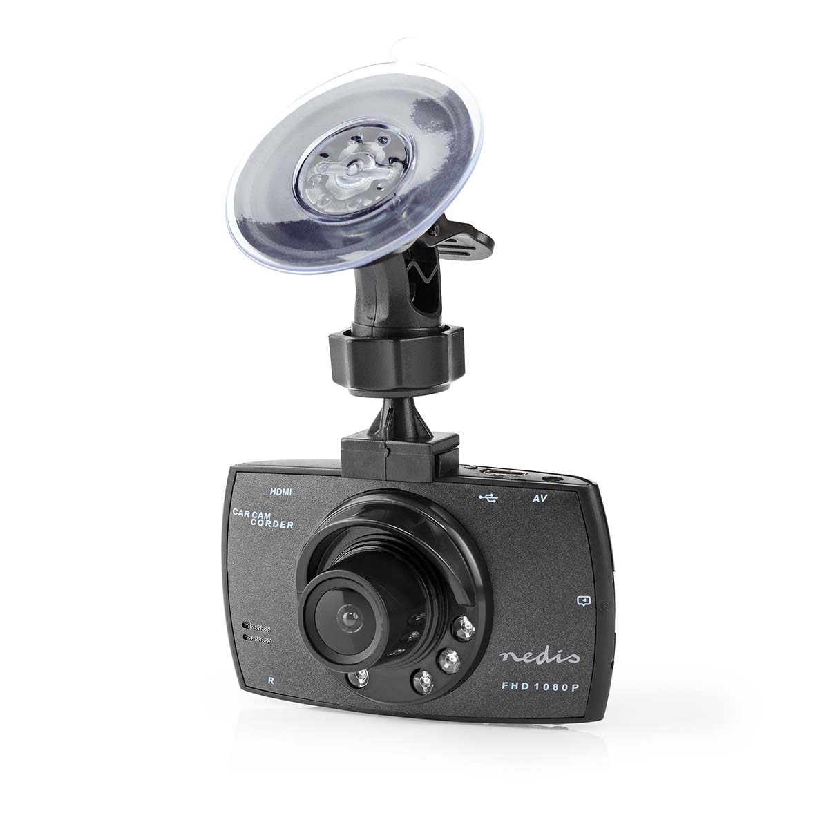 Nedis 1080p HD Dash Cam 120° Wide Angle Night Vision Car 2.7" LCD Camera 
