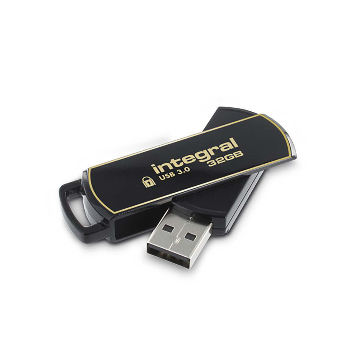 Flash-Drev 32GB Secure Encrypted USB 3.0