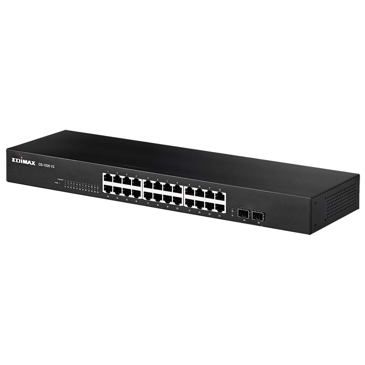 26-Port Gigabit Switch with 2 SFP Ports