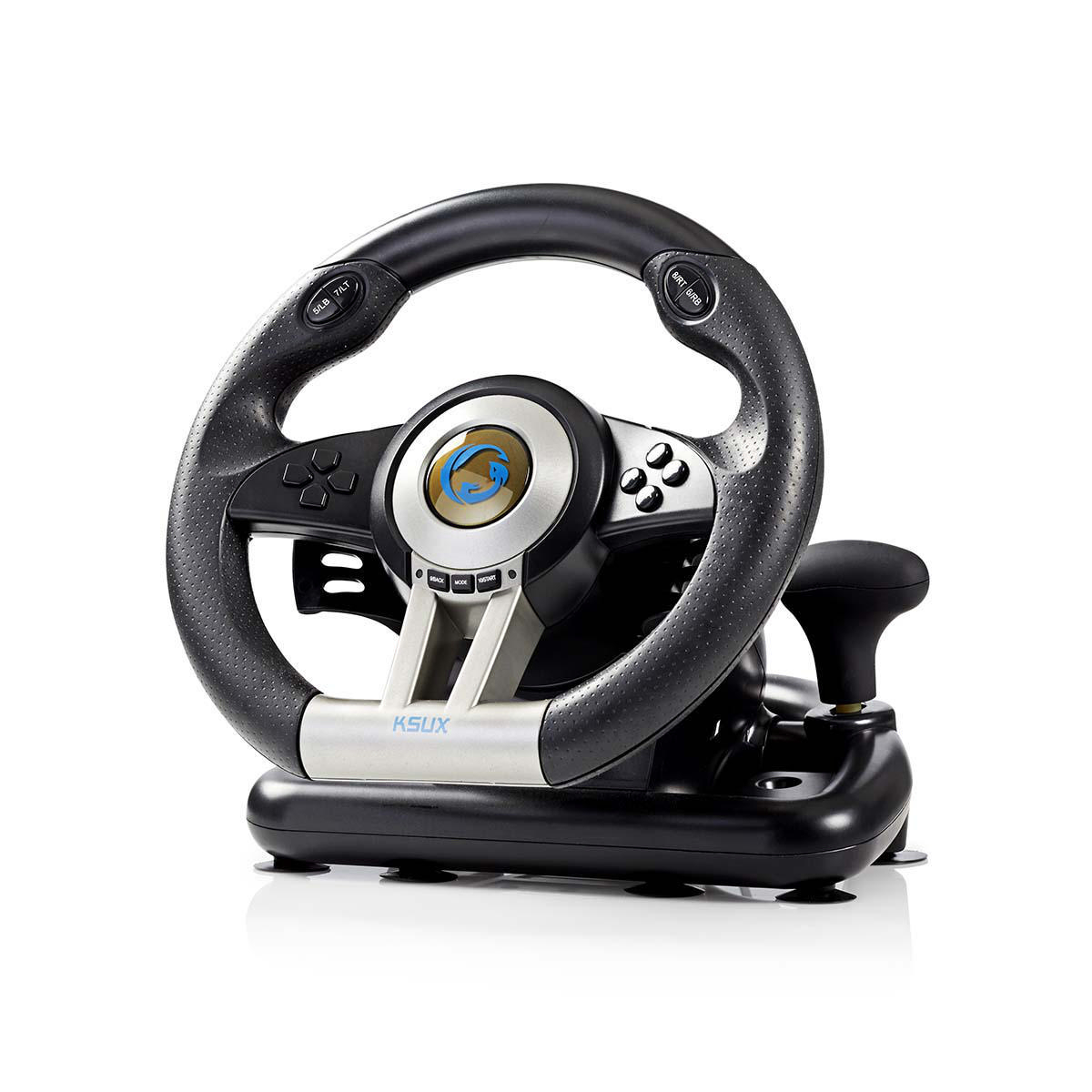 NEDIS Gaming Steering Wheel Manual Shifter Option Foot Pedals Force