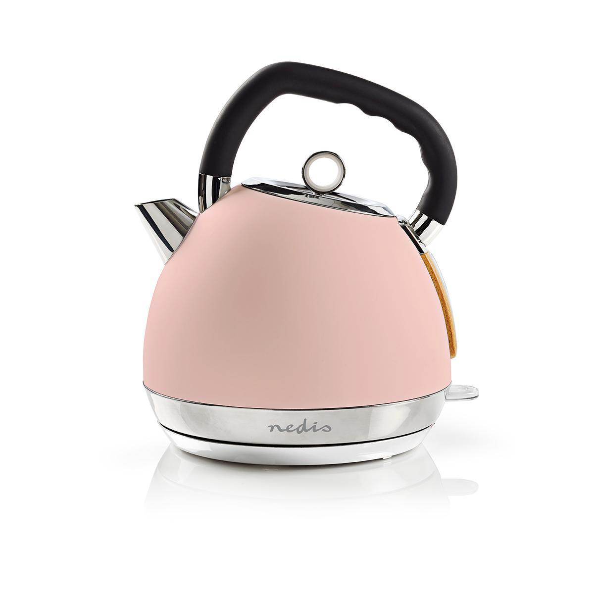 1.8L Cordless Electric Kettle & 2 Slice Toaster Set Pink Coffee Tea Hot Water Kettle Bread Toaster Kitchenware 