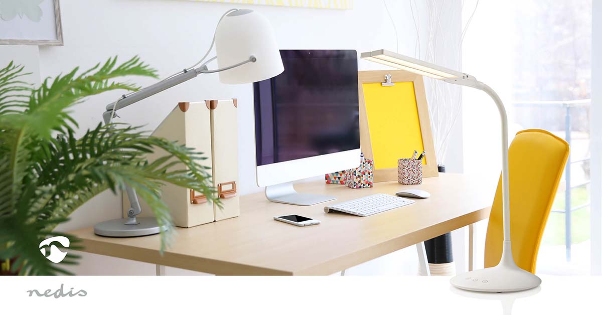 LED Desk Lamp | Dimmable | 280 lm | Rechargeable | Touch Function | White