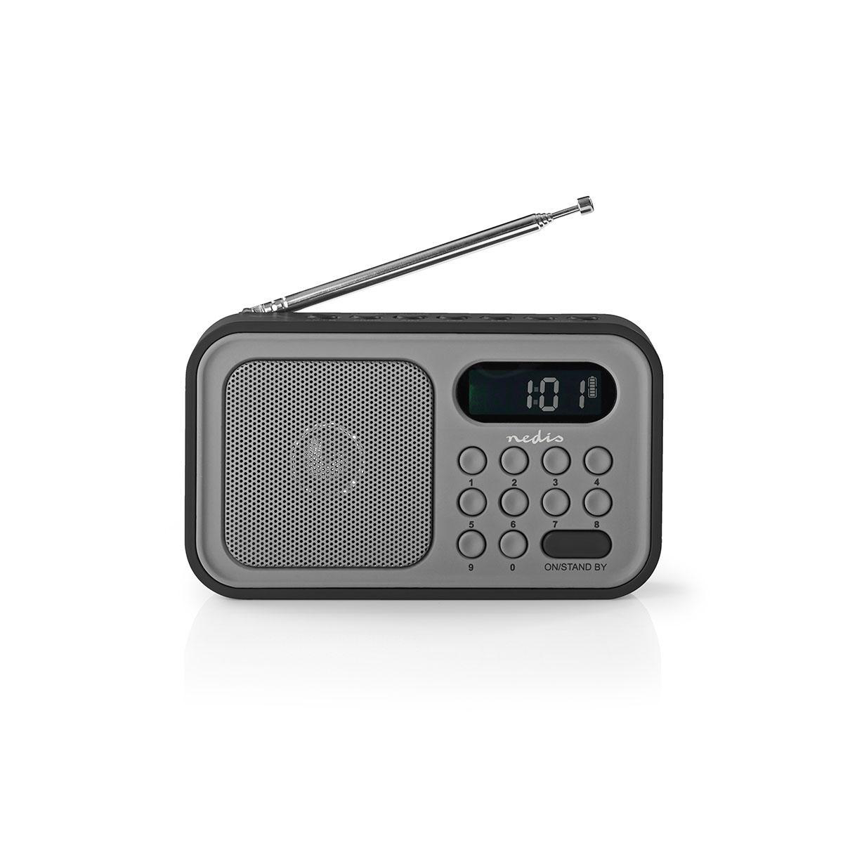 Nedis FM-Radiotragbare AusführungAM FMBatteriebetrienAnalog1.5 