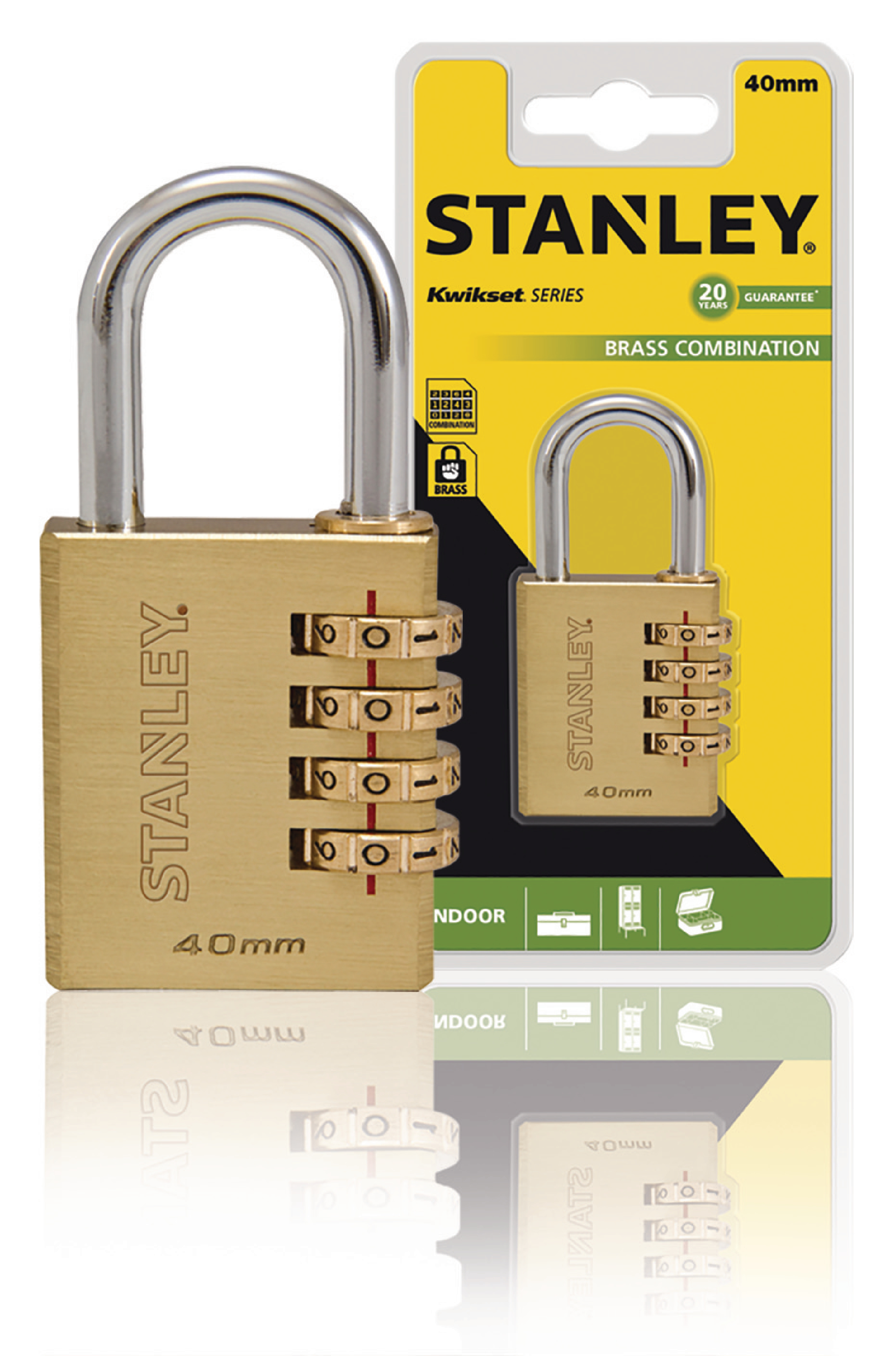 stanley combination padlock