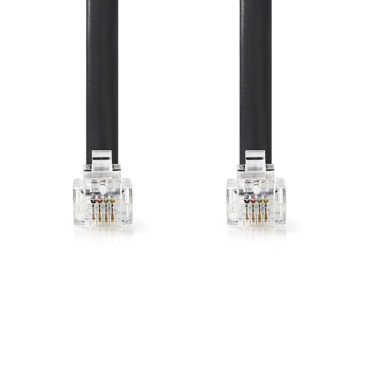 Telefonkabel | RJ10 (4P4C) Stecker | RJ10 (4P4C) Stecker | 2.00 m ...