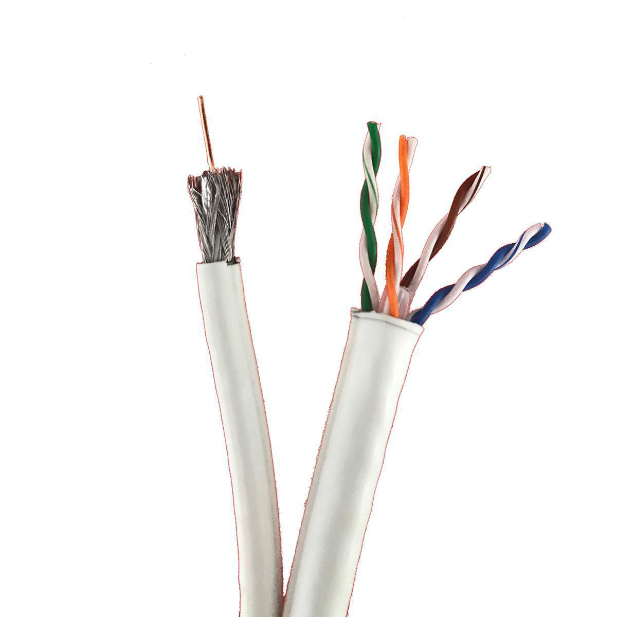 Cable category 6 U/UTP 4 pairs PVC Euroclass Eca 305 meters white, 632724, 3245066327242
