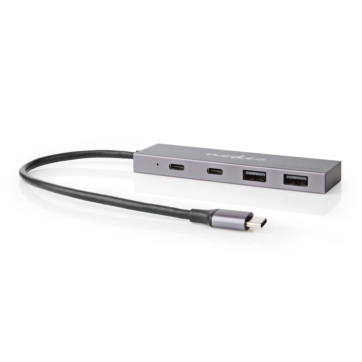 USB keskitin 1x USB C 3 2 Gen 2 Male 2x USB A 3 2 Gen 2 Female 