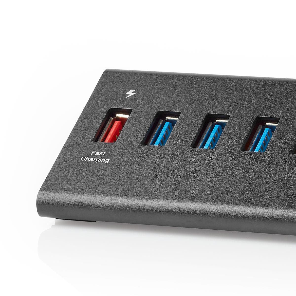 DFCHT USB Hub 3.0 High-Speed Data Transmission Hub Compatible with Mac OS,Windows 7/8/10,Google Chrome OS and More 5-Port USB Docking Station with 1 USB 3.0 Ports and 1 USB 2.0 Ports