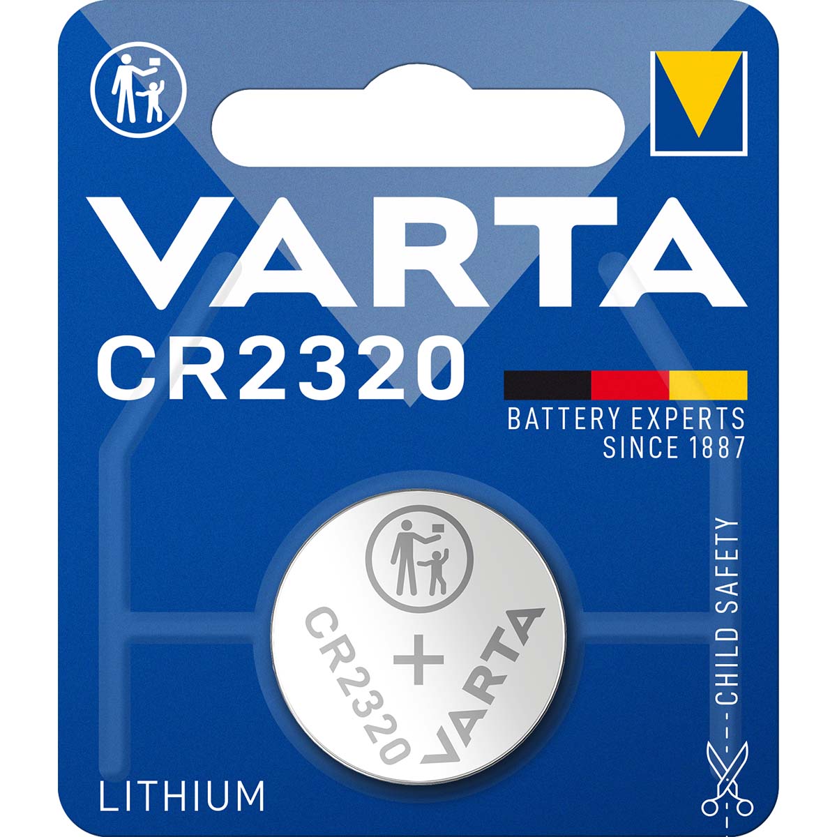 1x CR2025 3V Lithium Batterie Knopfzelle 3 Volt ø20,0x2,5mm VARTA Blister 