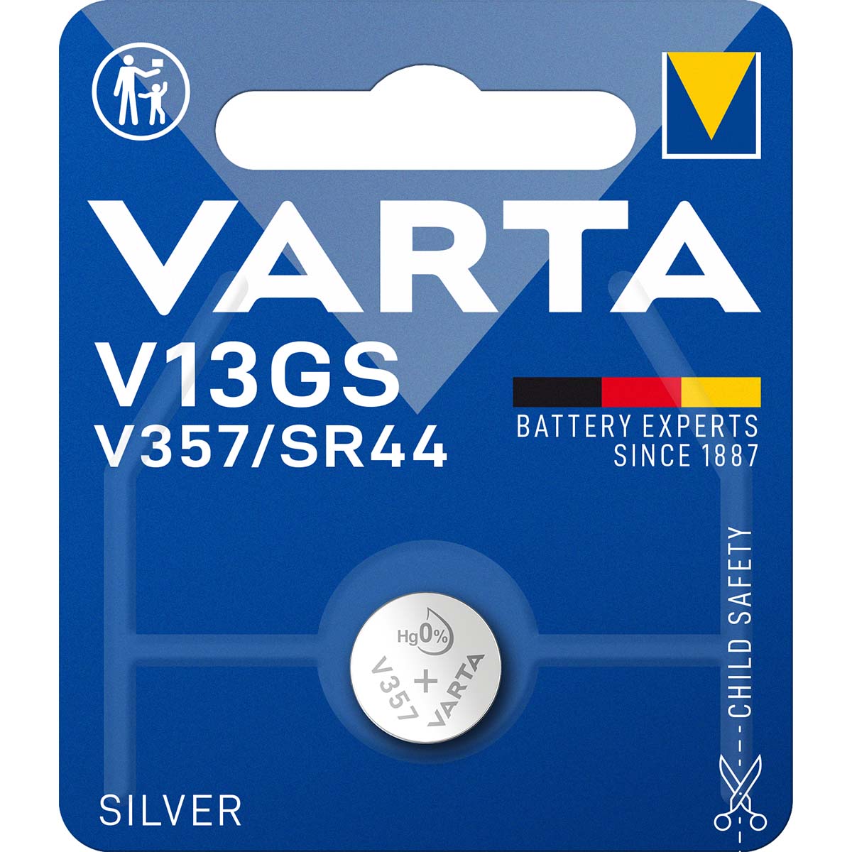 3 x Varta V344 Uhrenbatterien 1,55 V SR1136SW SR42 105mAh Batterie 