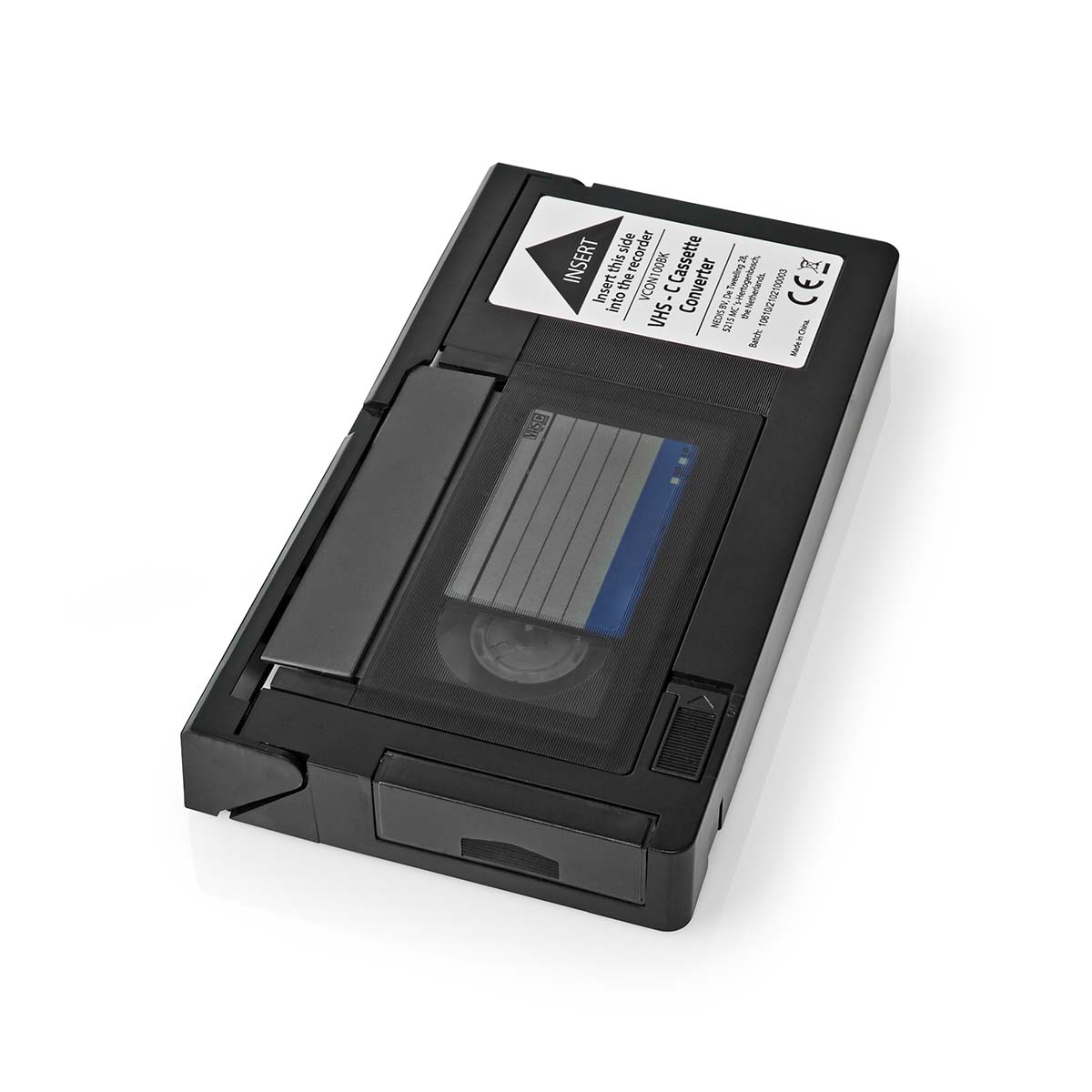 VHS Converter | Conversion: VHS-C to VHS | Plug and play | Black