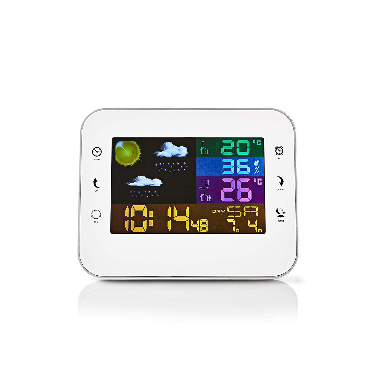 LCD Display Digital Wireless Weather Station Forecast in/Outdoor Temperature 