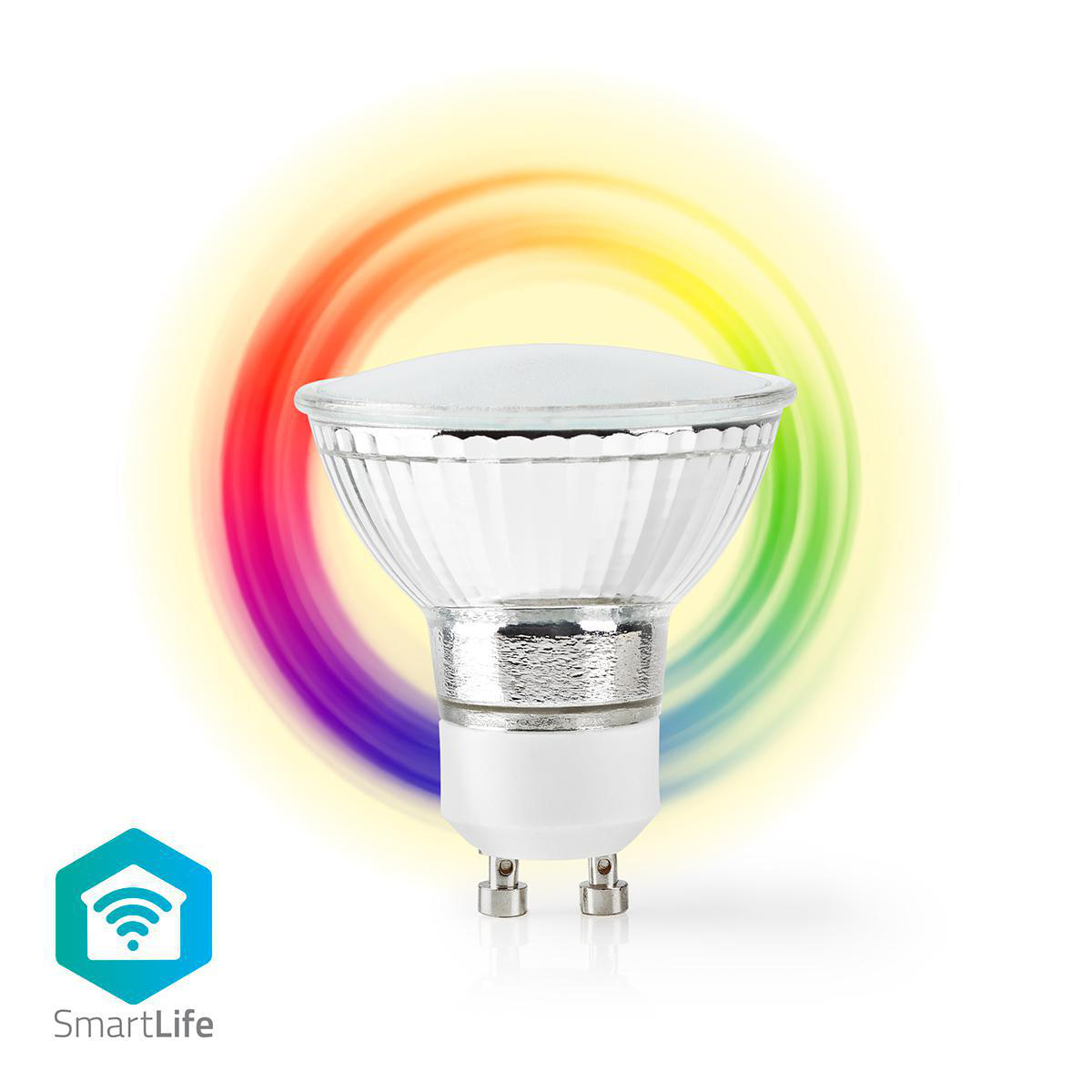 SmartLife Full Colour LED Bulb, Wi-Fi, GU10, 330 lm
