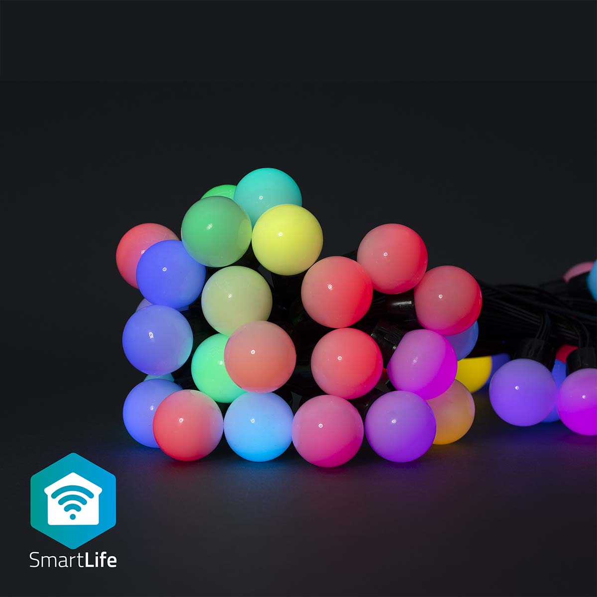 SmartLife Decorative Lights, Party Lights, Wi-Fi, RGB, 48 LED's