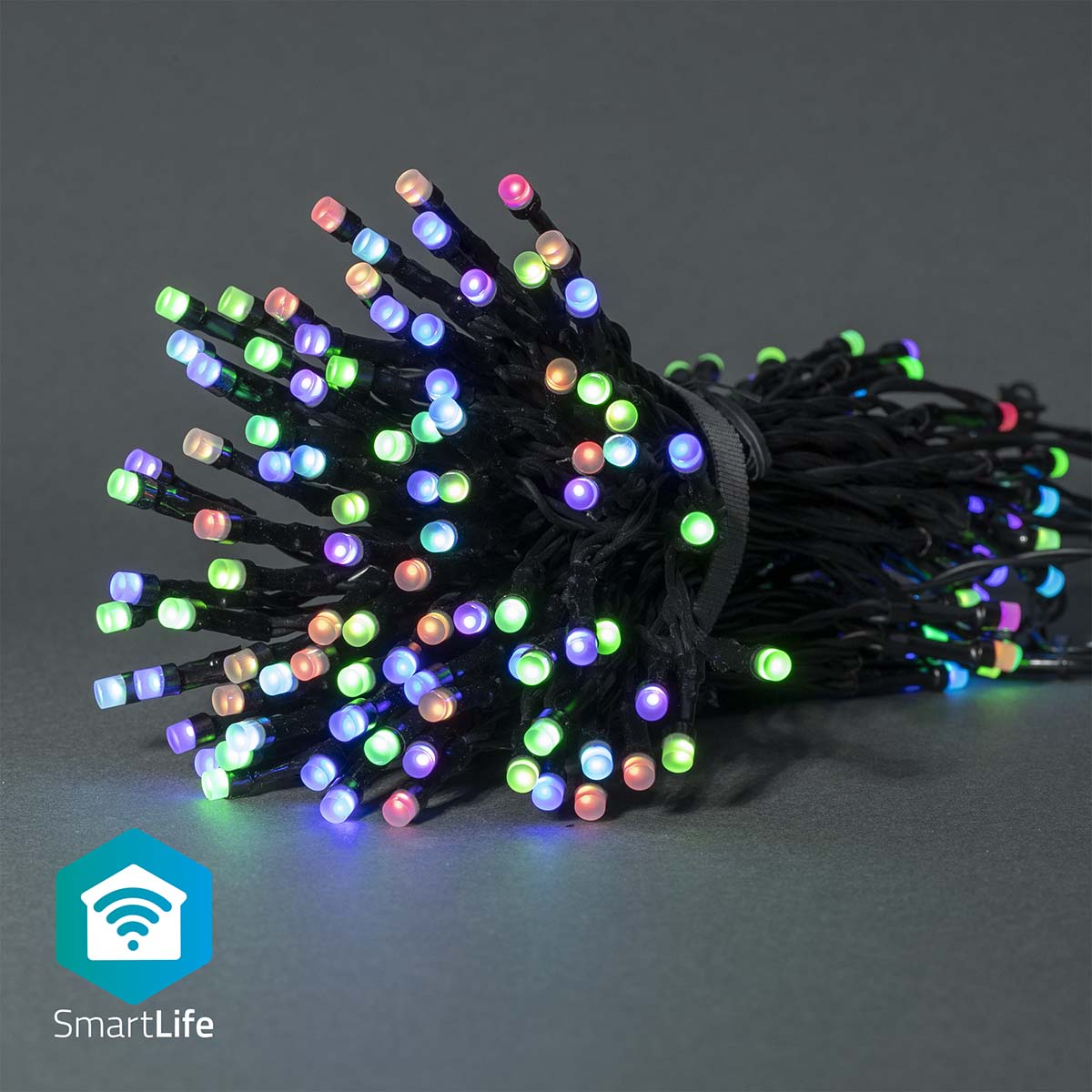 SmartLife Weihnachtsbeleuchtung, Schnur, Wi-Fi, RGB