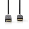 Displayport-kabel | DisplayPort Han | HDMI ™ -kontakt | 4K@30Hz | Gull belagt | 1.00 m | Rund | PVC | Antrasitt | Boks