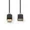 USB-kabel | USB 2.0 | USB-A Han | USB-A Hun | 480 Mbps | Gull belagt | 3.00 m | Rund | PVC | Antrasitt | Boks