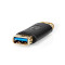 USB-A Adapter | USB 3.2 Gen 1 | USB-A Hun | USB-A Hun | 5 Gbps | Guldplateret | Antracit | Box