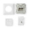 Network Wall Box | In-Wall | 2 port(s) | CAT6 | Straight | Female | Gold Plated | PVC | White | Box