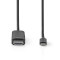 USB-C™ Adapter | USB 3.2 Gen 1 | USB-C™ Hann | HDMI ™ -kontakt | 2.00 m | Rund | Nikkel belagt | PVC | Sort | Boks