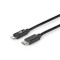 Lightning Câble | USB 2.0 | Apple Lightning à 8 broches | USB-C™ Mâle | 480 Mbps | Plaqué nickel | 1.00 m | Rond | PVC | Noir | Enveloppe