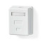 Network Wall Box | On-Wall | 1 port(s) | STP CAT6 | Straight | Female | Gold Plated | PVC | White | Polybag