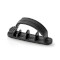 Cable Management | Cable Clip | Locked | 3 pcs | Number of slots: 3 Slots | Maximum cable thickness: 7.5 mm | Polypropylene | Black