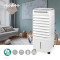 Mobile Air Cooler | Watertank capacity: 5 l | 3-Speed | 215 m³/h | Oscillation | Remote control | Shut-off timer | Ionizing function