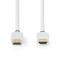 High Speed ​​HDMI ™ kabel med Ethernet | HDMI ™ -kontakt | HDMI ™ -kontakt | 4K@60Hz | 18 Gbps | 1.50 m | Rund | PVC | Hvit | Boks