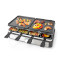 Gourmet / Raclette | Grill / Sten | 8 Personer | Spatel | Indstilling af temperatur | Non-stick belægning | Rektangel