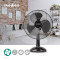 Table Fan | Mains Powered | Diameter: 300 mm | 35 W | Oscillation | 3-Speed | Black