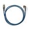 Cable USB | USB 2.0 | USB-C™ Macho | USB-C™ Macho | 480 Mbps | Chapado en oro | 2.00 m | Redondo | Nylon / Trenzado | Azul / Negro | Caja de ventana