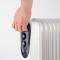 Mobile Oil Radiator | 1000 / 1500 / 2500 W | 11 Fins | Adjustable thermostat | 3 Heat Settings | Fall over protection | White
